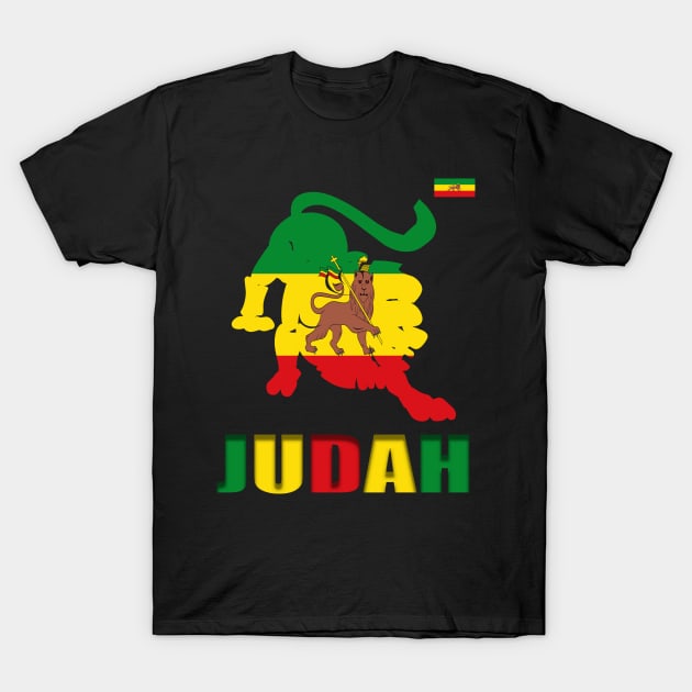 Lion of Judah, Reggae, Rastafari, Rasta T-Shirt by alzo